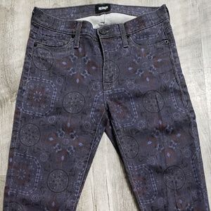 Hudson High Rise Printed Skinny Jeans